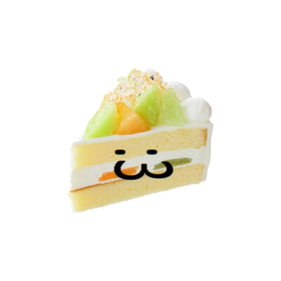 萌萌小蛋糕白底头像