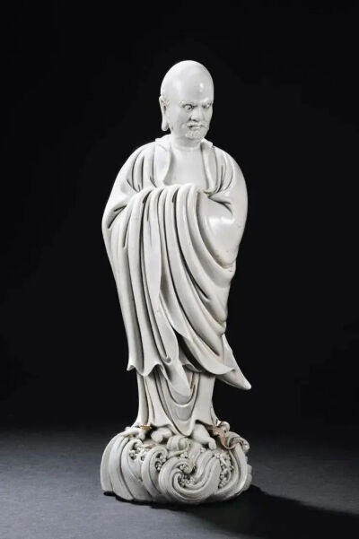 德化“何朝宗印”款达摩立像 明代 