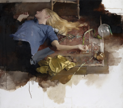 迪尔穆德·凯利是一位当代英伦具象绘画大师，其作品以光影质感与情感叙事为核心。他于1995年毕业于纽卡斯尔大学美术专业，随后在切尔西艺术学院获硕士学位，2003年入读伦敦王子绘画学院（现皇家绘画学院）。