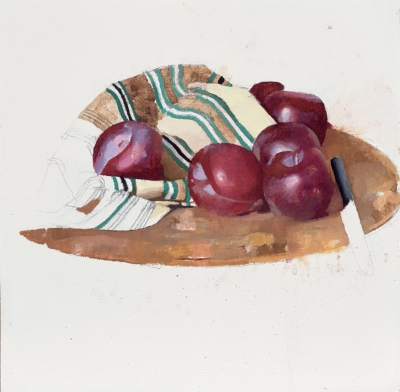 迪尔穆德·凯利是一位当代英伦具象绘画大师，其作品以光影质感与情感叙事为核心。他于1995年毕业于纽卡斯尔大学美术专业，随后在切尔西艺术学院获硕士学位，2003年入读伦敦王子绘画学院（现皇家绘画学院）。