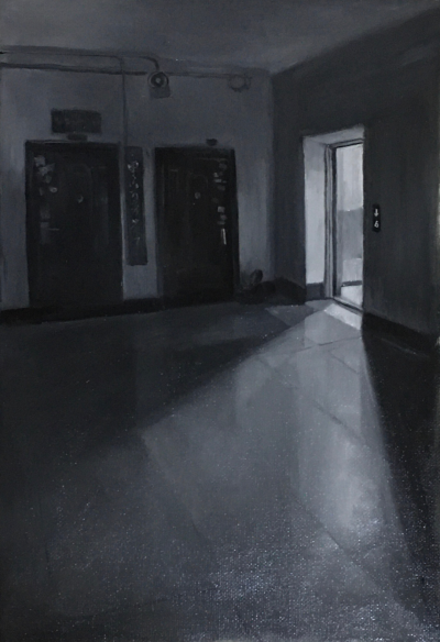 连润璘 《束光》 20cm×30cm 
布面油画  2020年  指导教师：余陈
