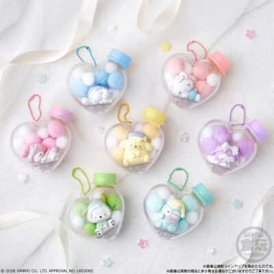 三丽鸥爱心瓶挂件