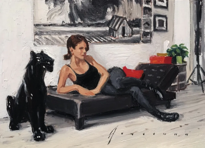 文森特·贾拉诺是一位美国当代具象画家，以明亮而富有生命力的人物与日常场景绘画而广受关注。他的作品常取材于身边的人与城市生活瞬间，画面充满自然光感与轻松却真诚的氛围。贾拉诺擅长运用清晰而自信的笔触、丰富…