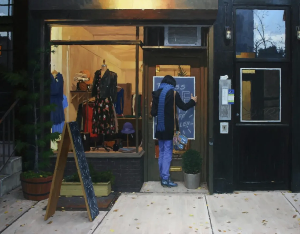 文森特·贾拉诺是一位美国当代具象画家，以明亮而富有生命力的人物与日常场景绘画而广受关注。他的作品常取材于身边的人与城市生活瞬间，画面充满自然光感与轻松却真诚的氛围。贾拉诺擅长运用清晰而自信的笔触、丰富但不浮夸的色彩，以及对光线与肤色的敏锐把握，使人物显得亲近、生动且充满现实温度，画面在写实基础上散发出愉悦而开放的气质。