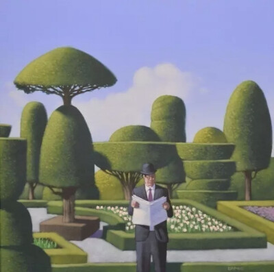 Andrew Baines
著名澳大利亚超现实主义画家、装置艺术家
以政客和顶礼帽的上班族的画作而闻名
作品极具辨识度和收藏价值
