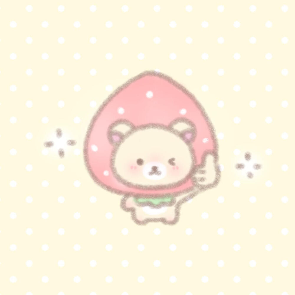 轻松熊头像。小红书：岛主小绿酱
