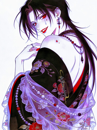 忍住，把所有汹涌吞入腹部，让它在无声的漩涡里归于虚无#旧漫#吸血鬼#古早漫#创作人计划# 忍住