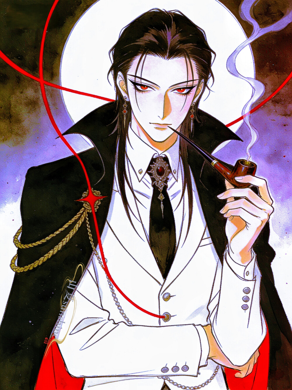 忍住，把所有汹涌吞入腹部，让它在无声的漩涡里归于虚无#旧漫#吸血鬼#古早漫#创作人计划# 忍住