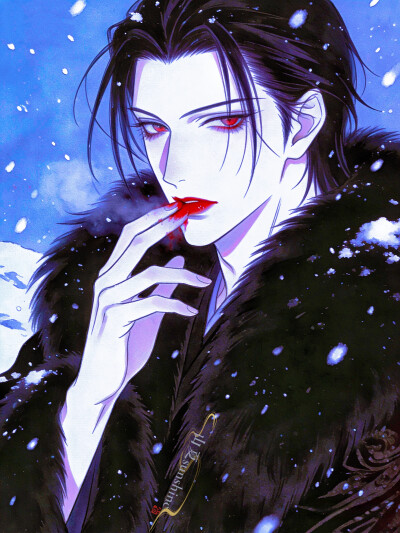 忍住，把所有汹涌吞入腹部，让它在无声的漩涡里归于虚无#旧漫#吸血鬼#古早漫#创作人计划# 忍住