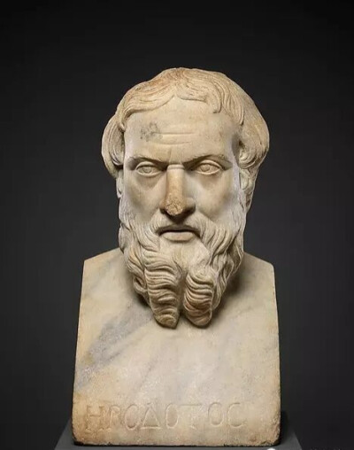 大理石希罗多德半身像  200 BC
美国大都会博物馆藏
Marble bust of Herodotos
The metropolitan museum of art
