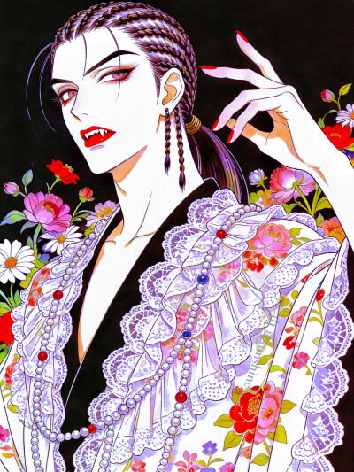 忍住，把所有汹涌吞入腹部，让它在无声的漩涡里归于虚无#旧漫#吸血鬼#古早漫#创作人计划# 忍住