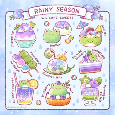 治愈系美食插画