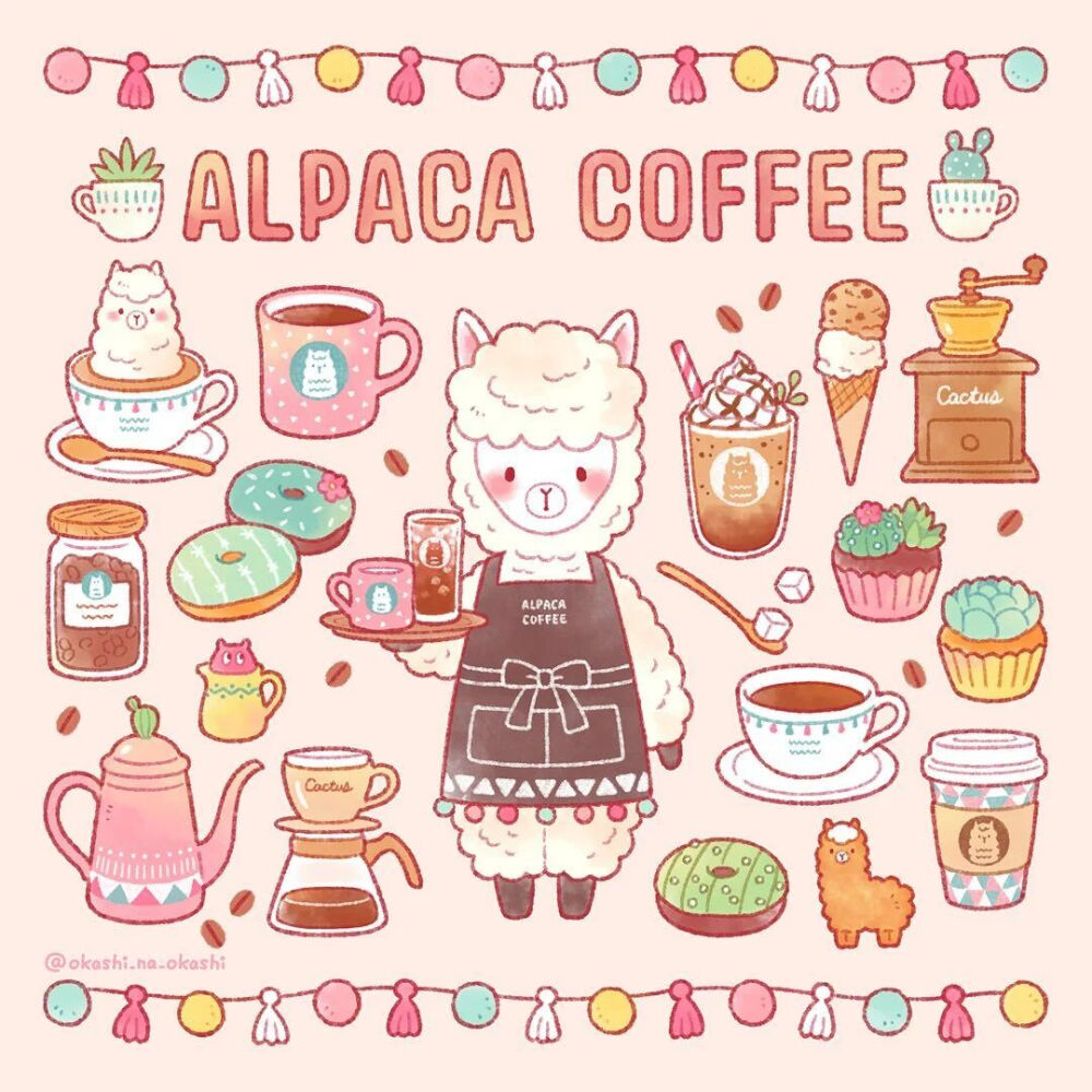 治愈系美食插画