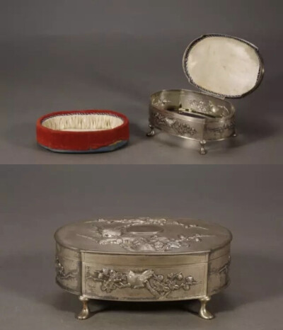 民国名媛必备之
银喜上眉梢纹化妆盒 民国
观复博物馆藏
