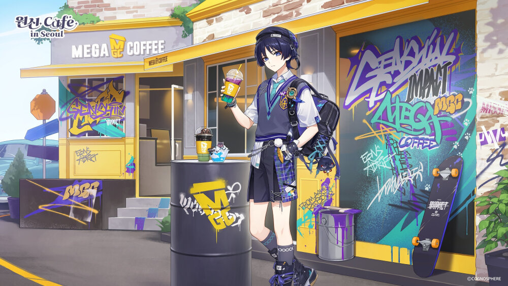 原神 胡桃 散兵 来源@Chen_浅瞳
原神首尔咖啡厅过往主题壁纸