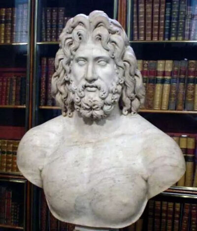 ▲宙斯胸像   古希腊   
英国伦敦大英博物馆
