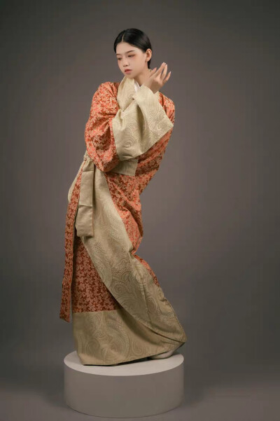 佛伦汉服战国袍复原曲裾