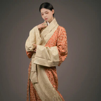 佛伦汉服战国袍复原曲裾