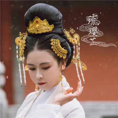 琉樱芷铜镀金汉服头面