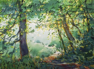 这些作品就是出自华裔水彩画家钟永宏之手他的水彩，不仅受到来自世界各地人们的追捧他还开授了自己的网上水彩课程成为无数人争相学习的水彩首选