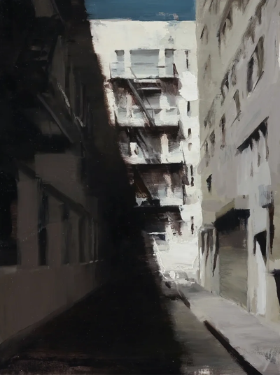 金·科根是一位爱尔兰当代具象绘画艺术家，以深沉而富有心理张力的人物肖像闻名。她的作品多聚焦于单一人物，画面简洁、构图集中，人物常直视或若有所思地面对观者，呈现出一种安静却不容回避的存在感。金·科根的用色…