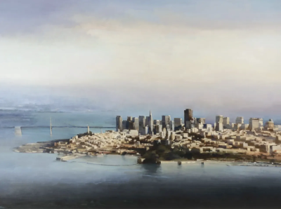 金·科根是一位爱尔兰当代具象绘画艺术家，以深沉而富有心理张力的人物肖像闻名。她的作品多聚焦于单一人物，画面简洁、构图集中，人物常直视或若有所思地面对观者，呈现出一种安静却不容回避的存在感。金·科根的用色…