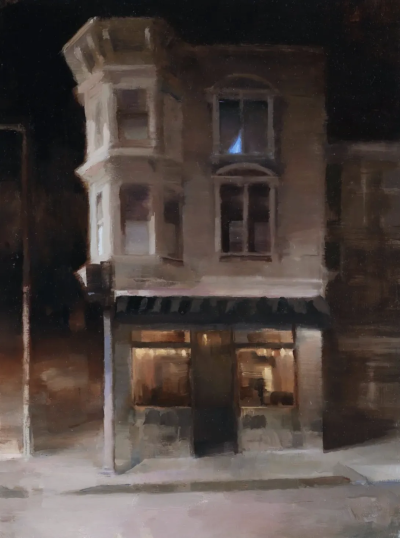 金·科根是一位爱尔兰当代具象绘画艺术家，以深沉而富有心理张力的人物肖像闻名。她的作品多聚焦于单一人物，画面简洁、构图集中，人物常直视或若有所思地面对观者，呈现出一种安静却不容回避的存在感。金·科根的用色…