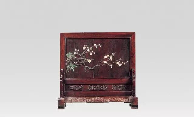 百宝嵌桌屏  清代
观复博物馆藏
