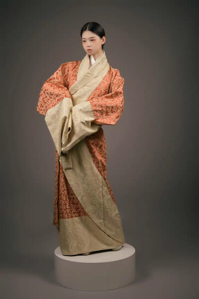 佛伦汉服战国袍复原曲裾