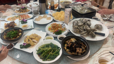 大姨请的，年前大餐，九洲城