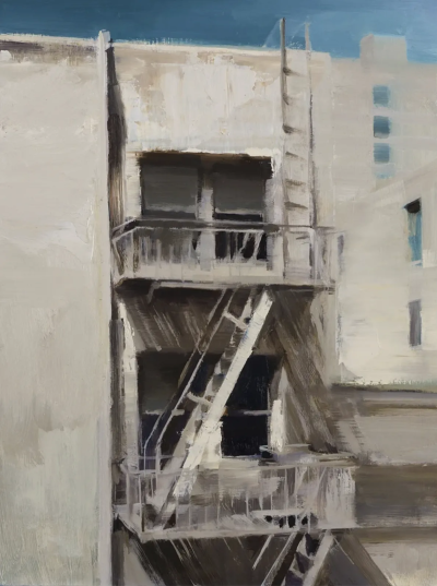 金·科根是一位爱尔兰当代具象绘画艺术家，以深沉而富有心理张力的人物肖像闻名。她的作品多聚焦于单一人物，画面简洁、构图集中，人物常直视或若有所思地面对观者，呈现出一种安静却不容回避的存在感。金·科根的用色…