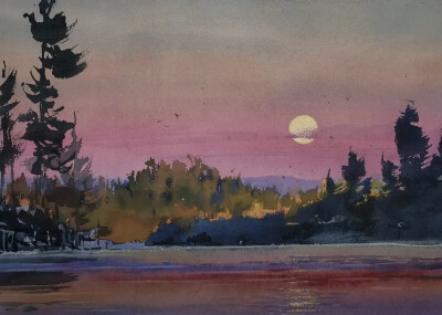 这些作品就是出自华裔水彩画家钟永宏之手他的水彩，不仅受到来自世界各地人们的追捧他还开授了自己的网上水彩课程成为无数人争相学习的水彩首选