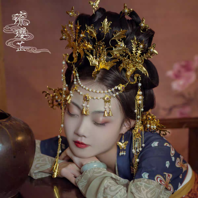 琉樱芷铜镀金汉服头面