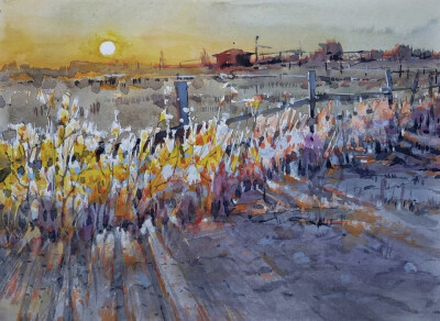 这些作品就是出自华裔水彩画家钟永宏之手他的水彩，不仅受到来自世界各地人们的追捧他还开授了自己的网上水彩课程成为无数人争相学习的水彩首选