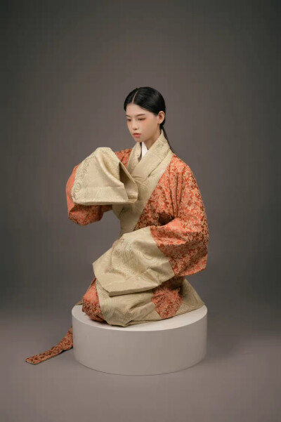 佛伦汉服战国袍复原曲裾