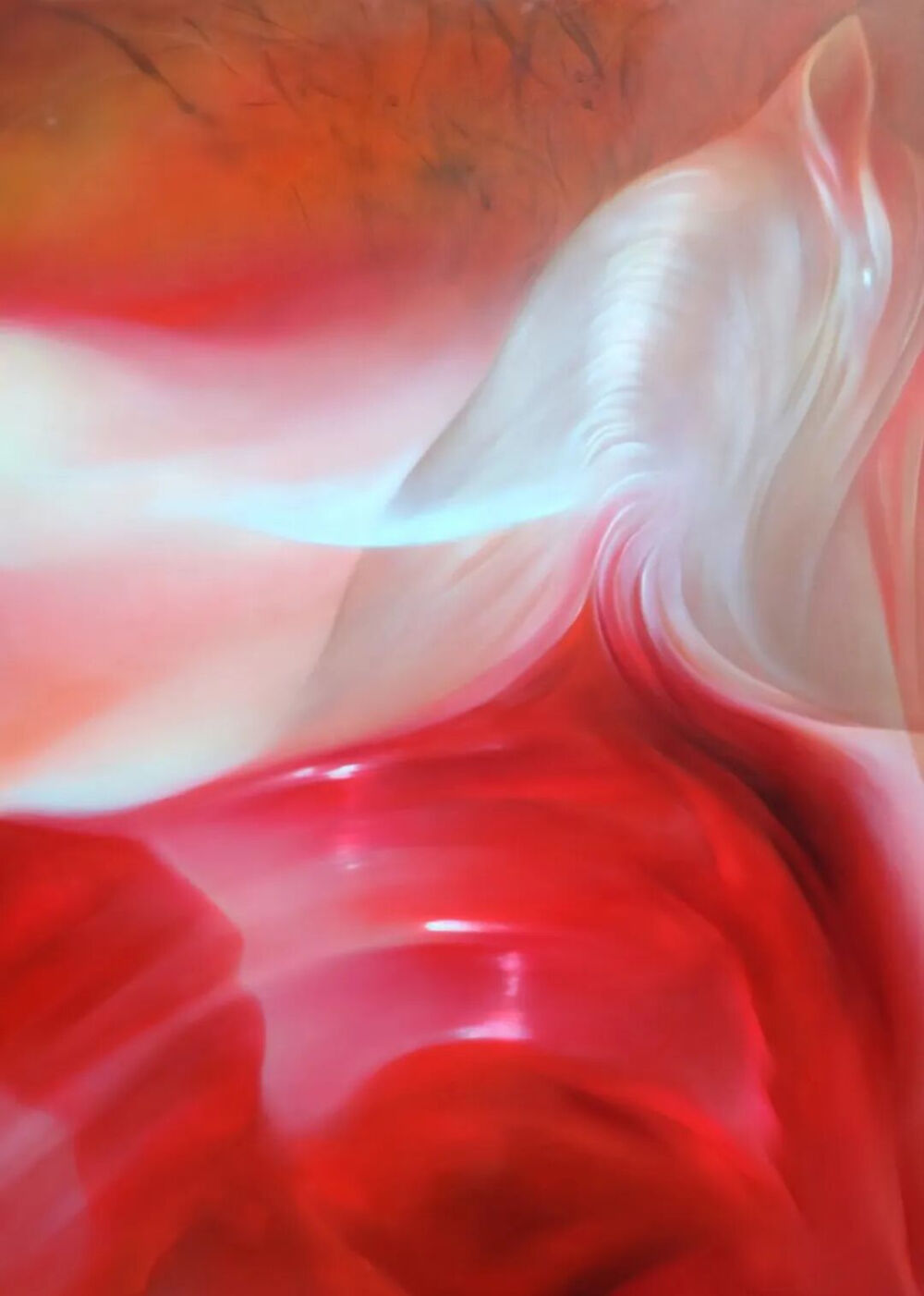 马若骢《秘恋去又来》
布面油画丙烯，140x100cm，2024年
