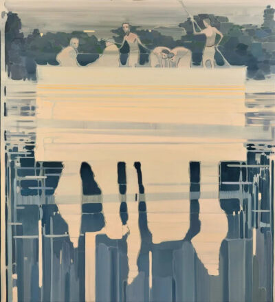 苏航《慢船》
布面油画，230 × 210 cm，2025年
