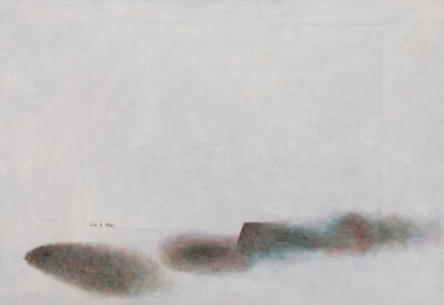 刘梓峰《一段语音与三个手势的对应关系—1》
布面油画，110×160cm，2024年
