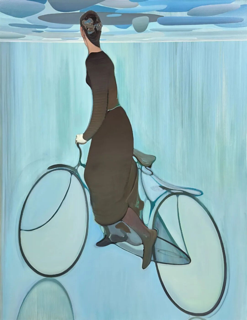 苏航《对面》
布面油画，80×140cm，2024年
