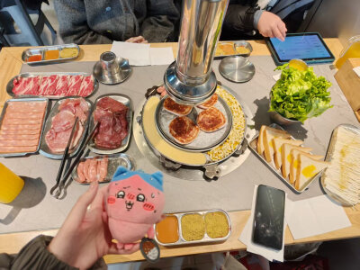 带我胞弟吃烤肉