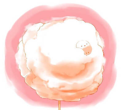 可爱小鸡食物插画