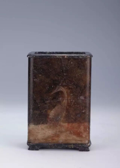 清早期  寿山石一品当朝笔筒
观复博物馆藏
