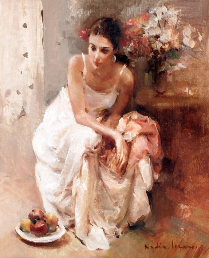 尼迪亚·洛萨诺1947年出生于西班牙瓦伦西亚是巴伦西亚大师何塞·埃斯佩尔的弟子她在19岁的时候进入圣卡洛斯美术学院期间在校荣获各种绘画奖项足见绘画在同辈中绝对是拔尖的1971年完成学业后她并没有选择在校任教而是移居巴塞罗纳，开始了绘画职业生涯后来还开办了自己的画室