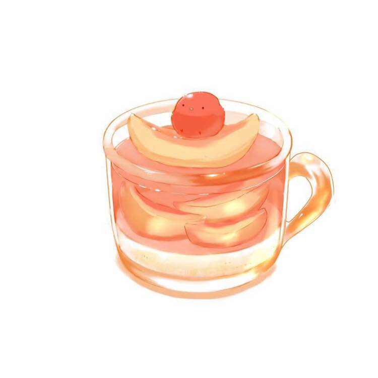 可爱小鸡食物插画