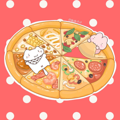 可爱的美食插画