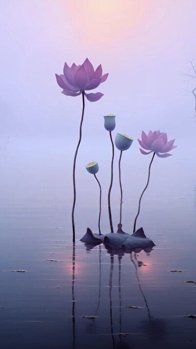 月影清凉，荷香微醺醉荷塘