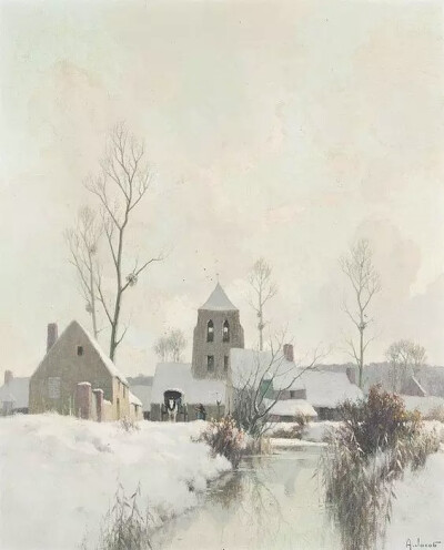 艺术家Jacob Alexandre 的油画
画面透露出一种迷人的朦胧美
感受一下晨雾和树木的呼吸
