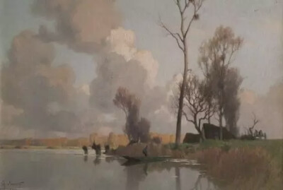 艺术家Jacob Alexandre 的油画
画面透露出一种迷人的朦胧美
感受一下晨雾和树木的呼吸
