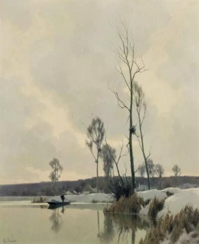 艺术家Jacob Alexandre 的油画
画面透露出一种迷人的朦胧美
感受一下晨雾和树木的呼吸
