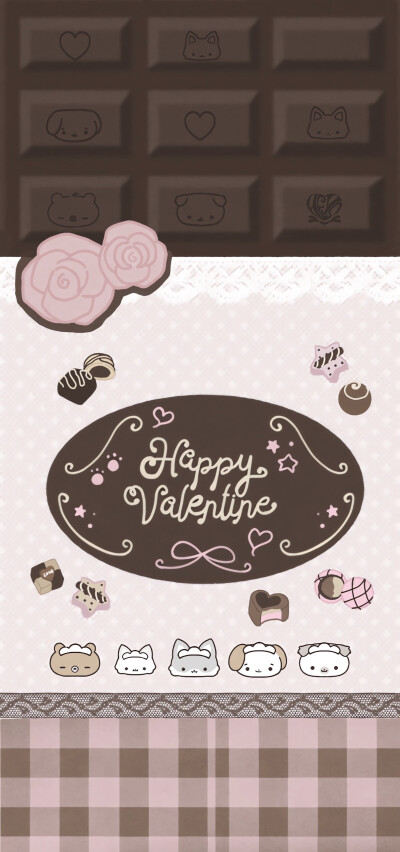 可爱的情人巧克力